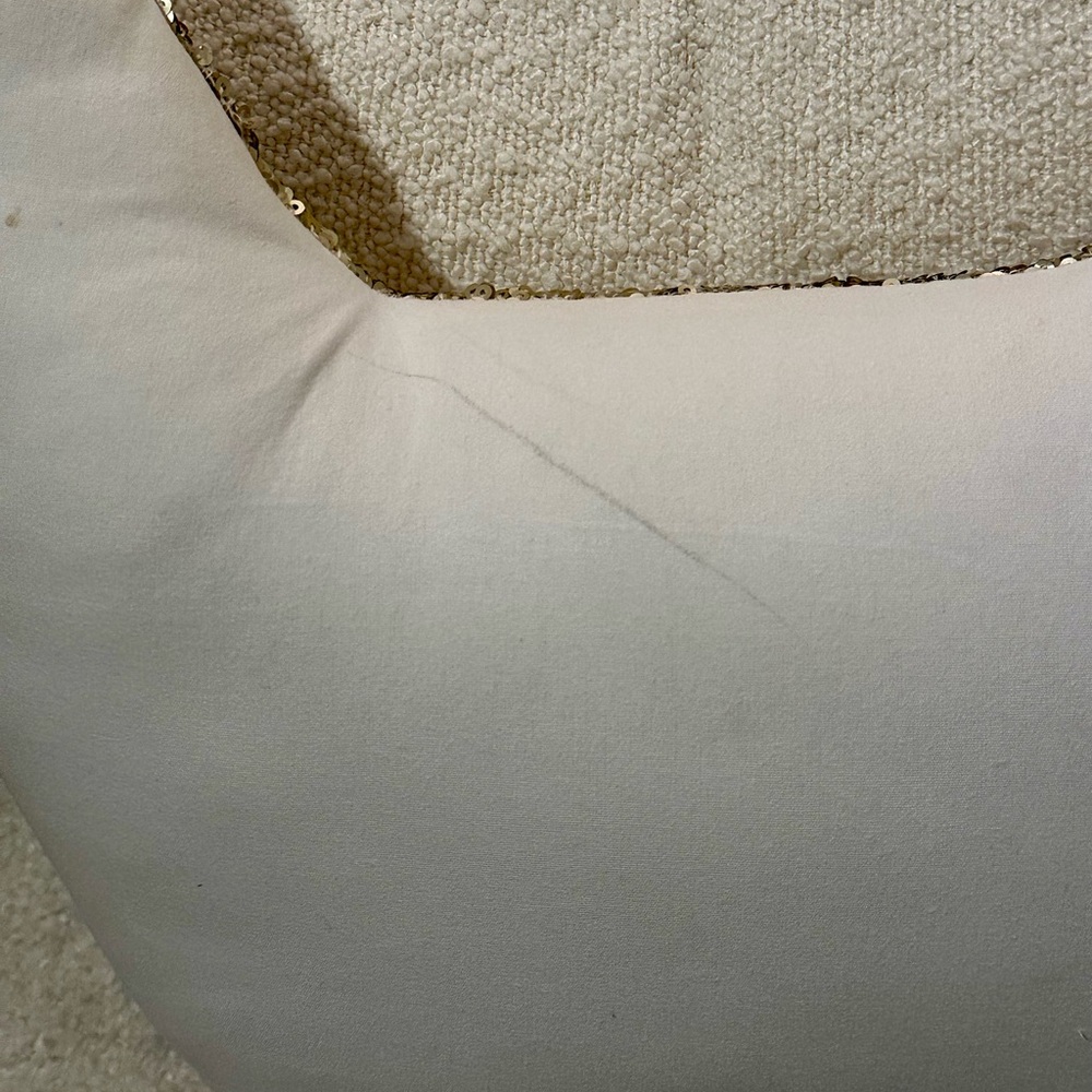 Pottery Barn Teen The Emily & Meritt Sequin Cat Pillow In Gold - Picture 4 of 4